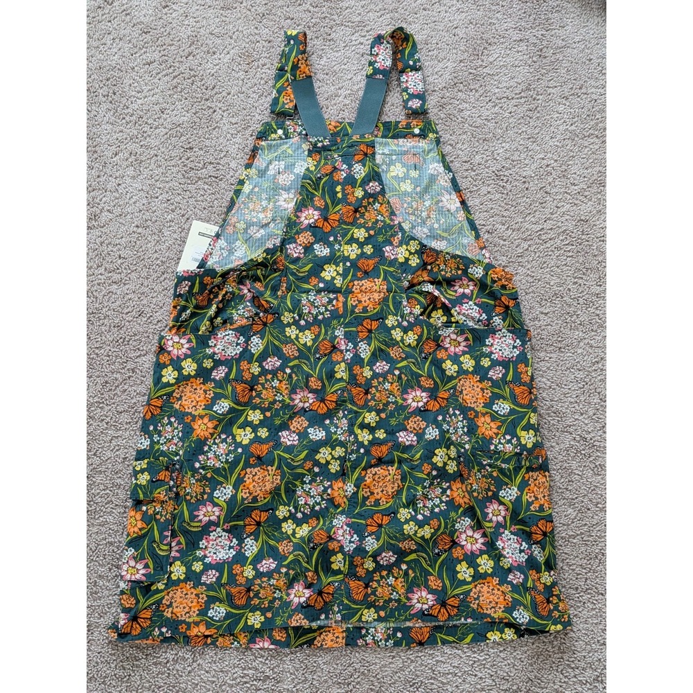 Duluth Women Heirloom Gardening Overall Dress Size XL Midnight Green Monarch NWT - Picture 2 of 8